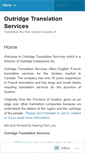 Mobile Screenshot of outridgetranslation.com